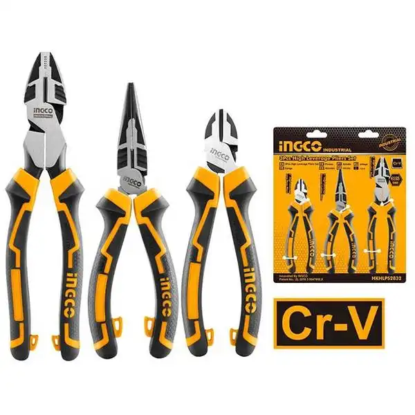 Bộ 3 kìm răng, cắt và nhọn cao cấp INGCO HKHLPS2832