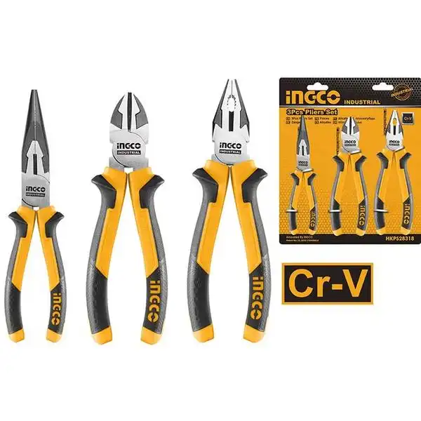 Bộ 3 kìm răng, cắt và nhọn INGCO HKPS28318
