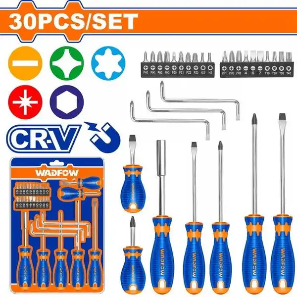 Bộ 30 Món Tua Vít Và Mũi Vít WSS1430 WADFOW