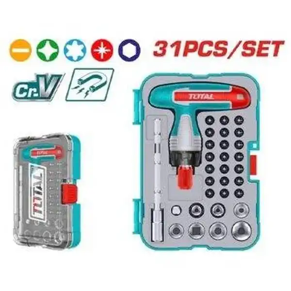 Bộ 31 tua vít TACSD30316 TOTAL