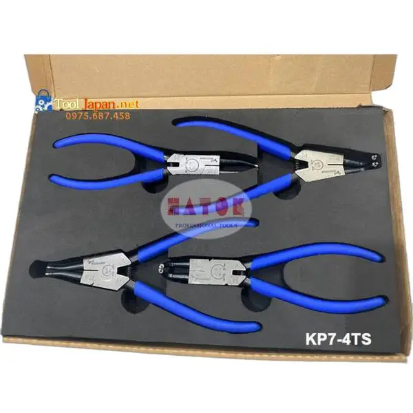 Bộ 4 cây kìm phe 7 inch Tsunoda King TTC KP7-4TS