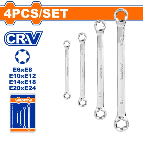 Bộ 4 cờ lê vòng miệng WadFow WFR2404