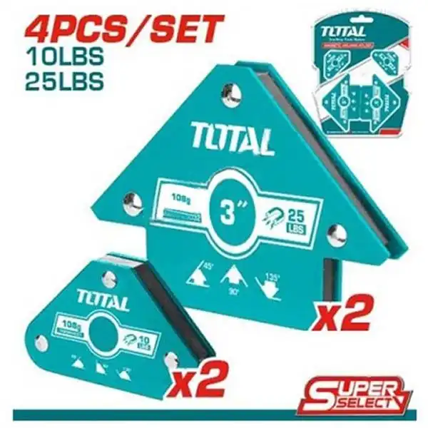 Bộ 4 ke góc nam châm hàn 3 góc TAMWH4062 TOTAL