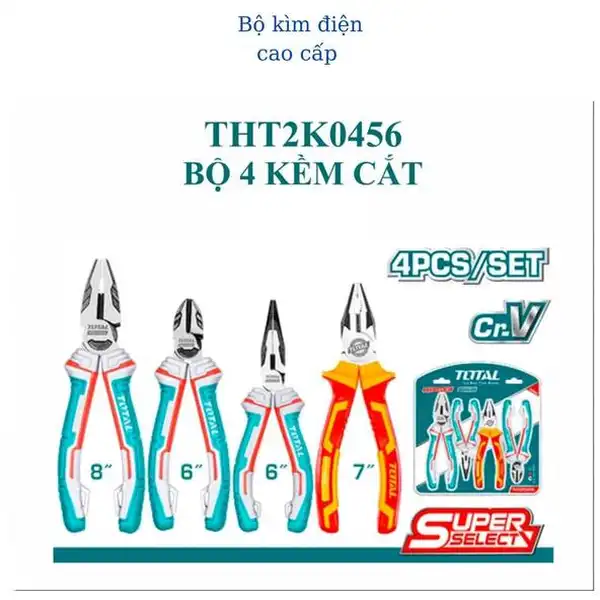 Bộ 4 Kìm cắt THT2K0456 TOTAL