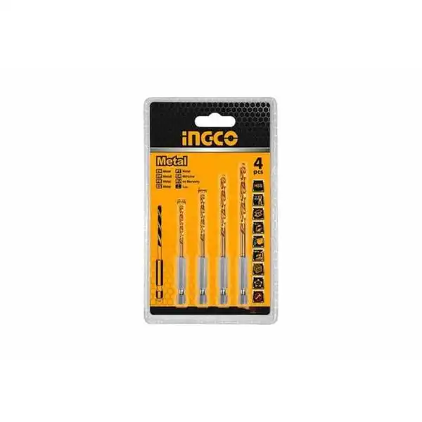 Bộ 4 Mũi Khoan Kim Loại Hss AKD1402 INGCO