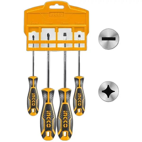 BỘ 4 TUA VÍT DẸP & BAKE INGCO HKSD0428