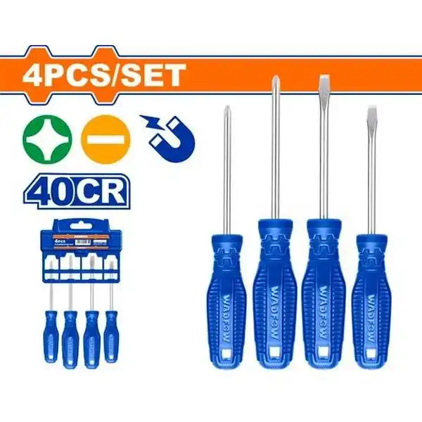 Bộ 4 Tua Vít Dẹp & Bake WSS2204 WADFOW