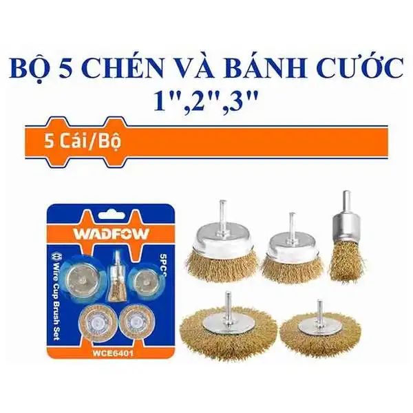 Bộ 5 chén cước dùng với máy khoan Wadfow WCE6401