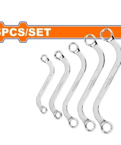 Bộ 5 cờ lê hai đầu vòng hình chữ S WadFow WFR4405