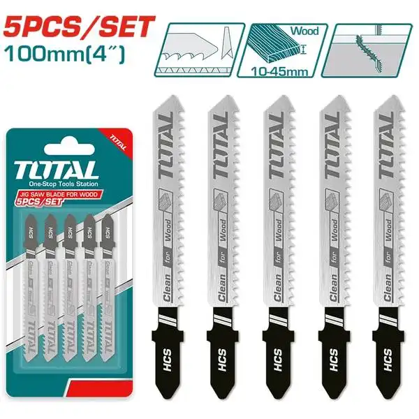 Bộ 5 lưỡi cưa lọng gỗ 6 răng TJSBT101D TOTAL