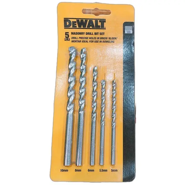 BỘ 5 MŨI KHOAN BÊ TÔNG 5MM ĐẾN 10MM DEWALT N025693