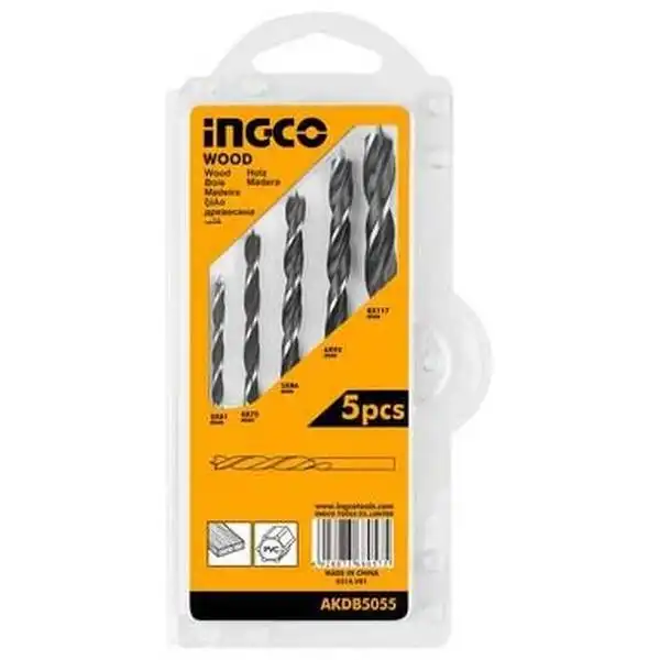 Bộ 5 Mũi Khoan Gỗ 58 INGCO