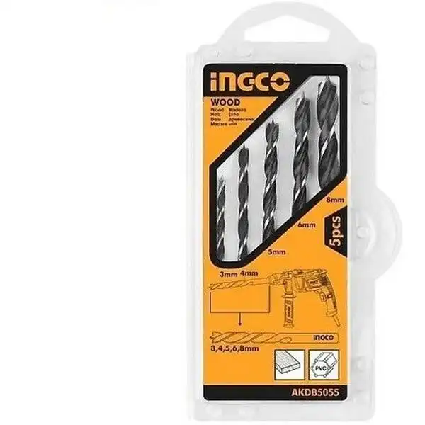 Bộ 5 Mũi Khoan Gỗ AKDB5055 INGCO