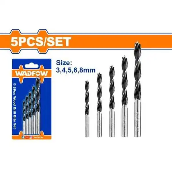 Bộ 5 Mũi Khoan Gỗ WSJ3K01 WADFOW