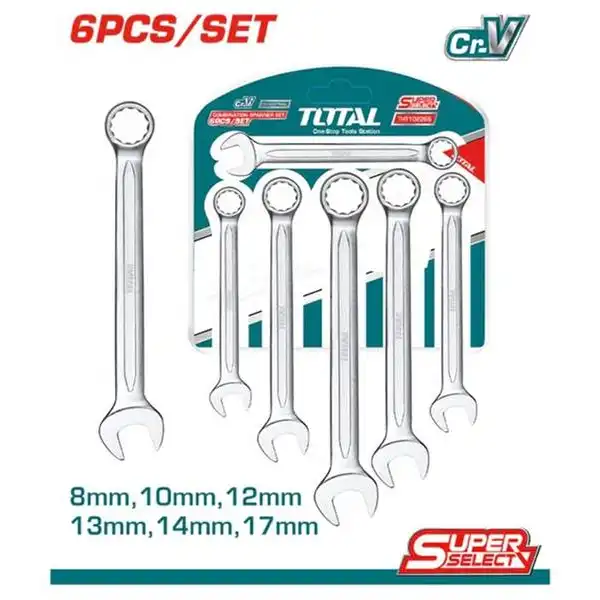 Bộ 6 cờ lê vòng miệng 8-17mm THT102266 TOTAL