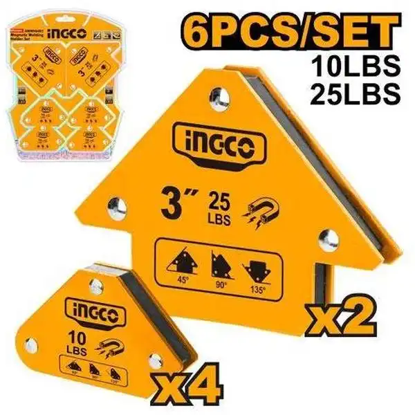 Bộ 6 Ke Góc Nam Châm AMWH6001 INGCO