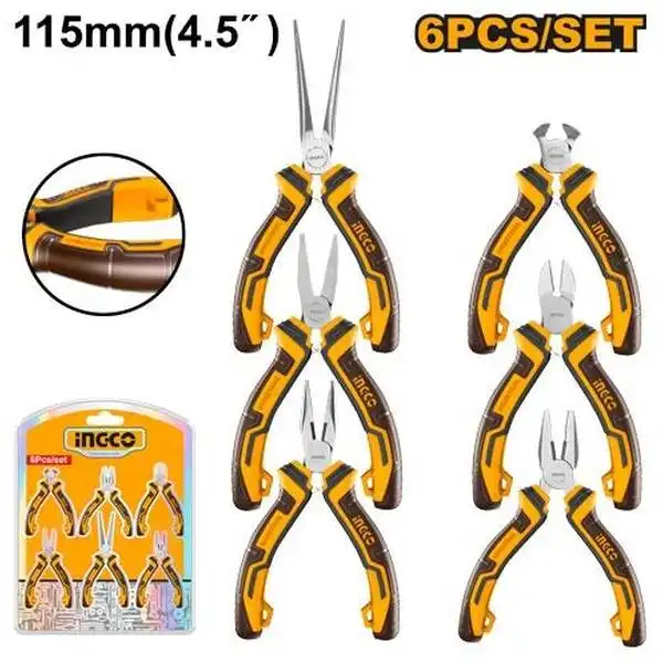 Bộ 6 Kìm Mini Làm Trang Sức HMPS06115 INGCO