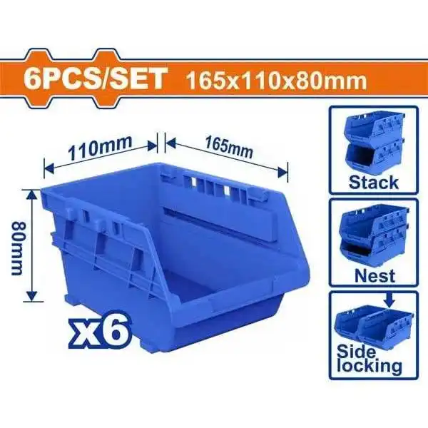 Bộ 6 Khay Đựng Phụ Kiện 165X100X80Mm WTB8336 WADFOW