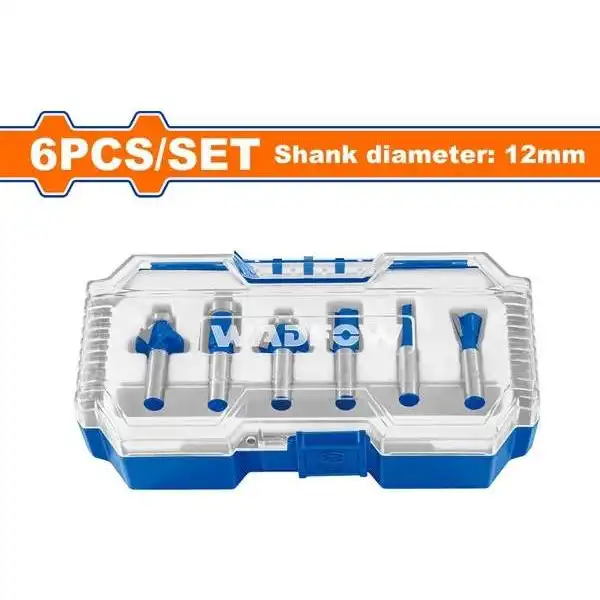 Bộ 6 Mũi Phay Gỗ 12Mm WRKSR0112 WADFOW