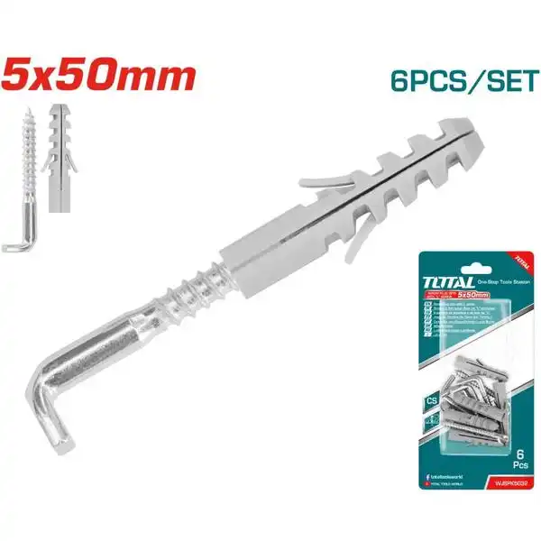 Bộ 6 tắc kê vít L WJSPK5032 TOTAL