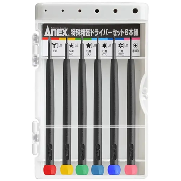 Bộ 6 tô vít sửa chữa điện tử ANEX No.3476