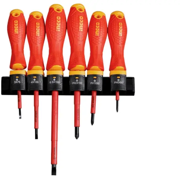 Bộ 6 tua vít cách điện Ingco HKISD0608