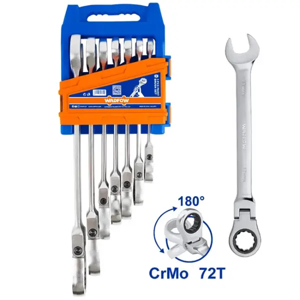 Bộ 7 cờ lê miệng vòng xoay 180 độ WadFow WSP5207