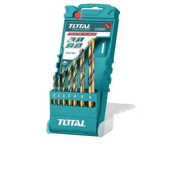 Bộ 7 mũi khoan kim loại HSS TACSD0075 TOTAL
