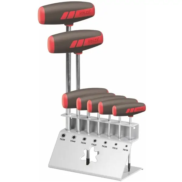 Bộ 7 Thanh T hoa thị Holex Tx10-Tx50 kèm giá đỡ 625241 7