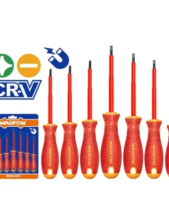 Bộ 7 tua vít dẹp & bake cách điện Wadfow WSS7407