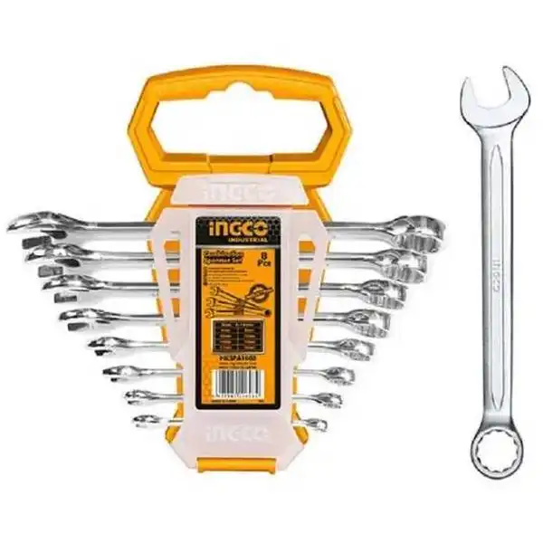 Bộ 8 Cờ Lê Vòng Miệng (6-19Mm) HKSPA1088 INGCO