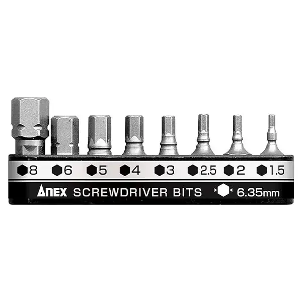 Bộ 8 mũi vít đầu lục giác Anex Japan AK-51P-B8H1