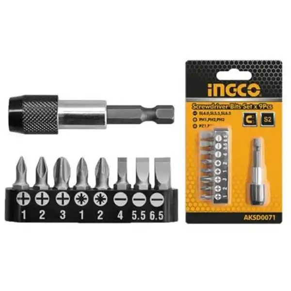 Bộ 9 Đầu Tua Vít AKSD0071 INGCO