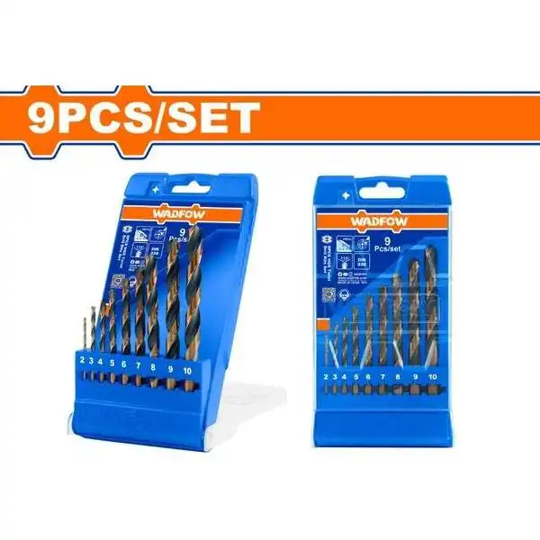 Bộ 9 Mũi Khoan Xoắn Ốc Hss WTD6B02 WADFOW