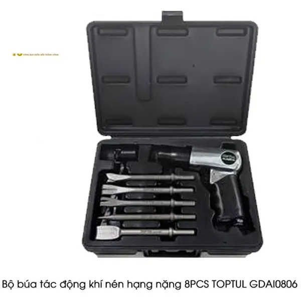 Bộ búa tác động khí nén hạng nặng 8PCS TOPTUL GDAI0806