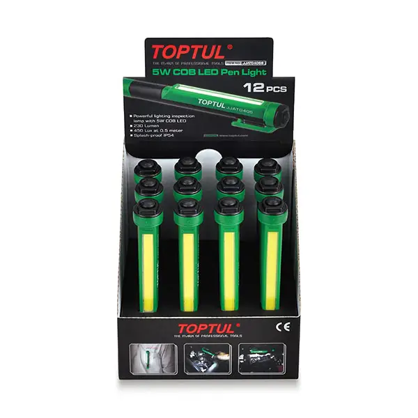 Bộ bút đèn LED 5W 12 món TOPTUL JJAT0405S