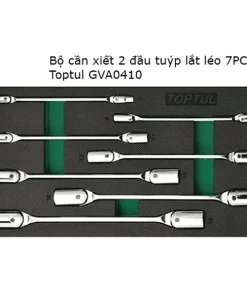 Bộ cần siết 2 đầu tuýp lắt léo 7 chi tiết TOPTUL GVA0711