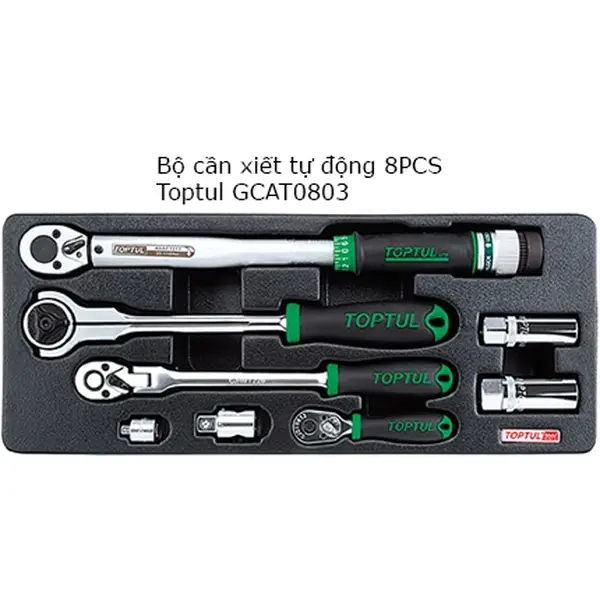 Bộ cần xiết lực 8 chi tiết TOPTUL GCAT0803