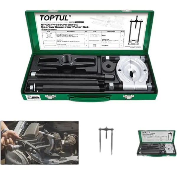 Bộ cảo đĩa bạc đạn ổ bi 8 món TOPTUL JGAD0801