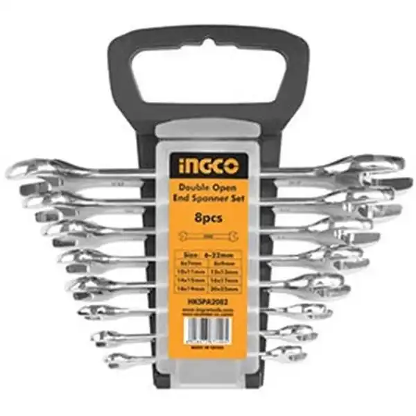 Bộ cờ lê 2 đầu miệng 8 cây INGCO HKSPA2082