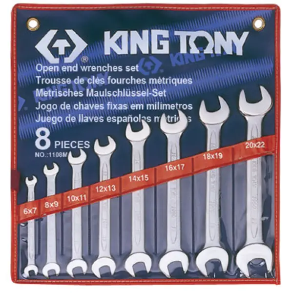 Bộ cờ lê 2 đầu miệng Kingtony 1108MR