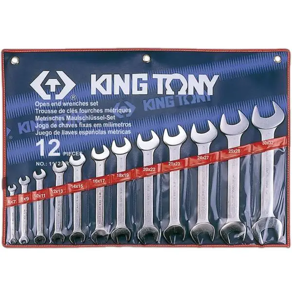 Bộ cờ lê 2 đầu miệng Kingtony 1112MR 6~32mm 12 cái