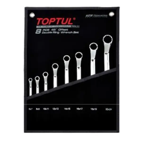 Bộ cờ lê 2 đầu vòng 45 độ 12 món TOPTUL GPAH1201