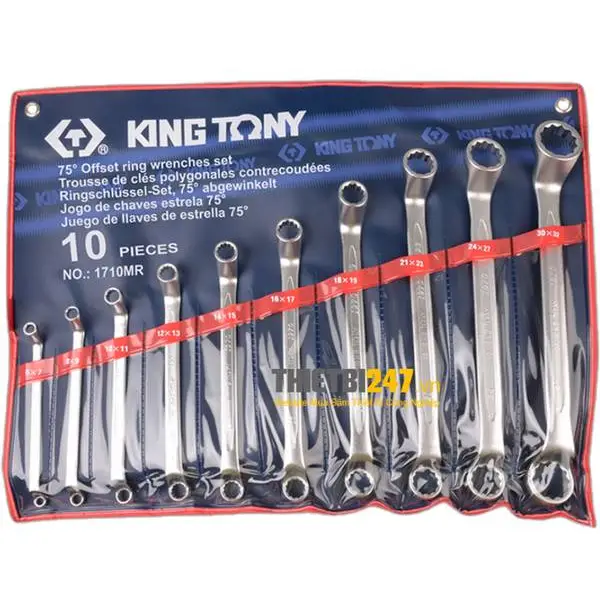Bộ cờ lê 2 đầu vòng 6-32mm kingtony 1710MR 10 cái