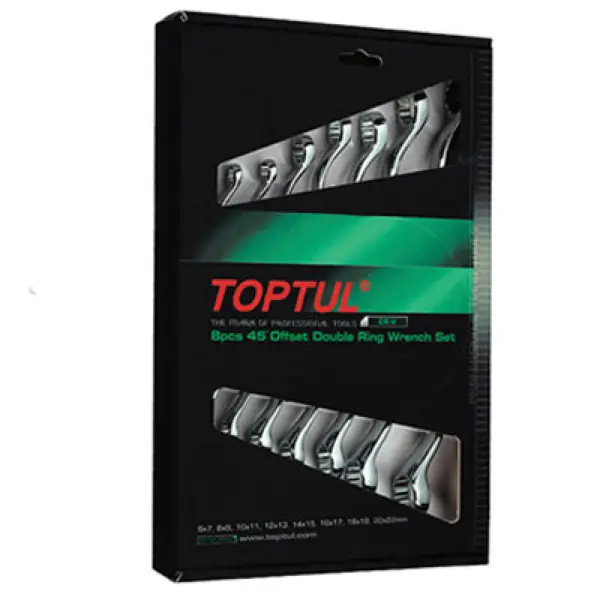 Bộ cờ lê 2 đầu vòng 8 món TOPTUL GAAE0815