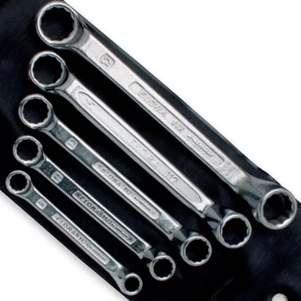 Bộ cờ lê 2 đầu vòng ELORA 112S, loại ngắn, hệ inch và mét