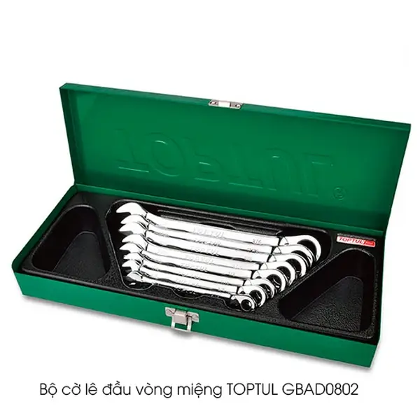 Bộ cờ lê đầu vòng miệng TOPTUL GBAD0802