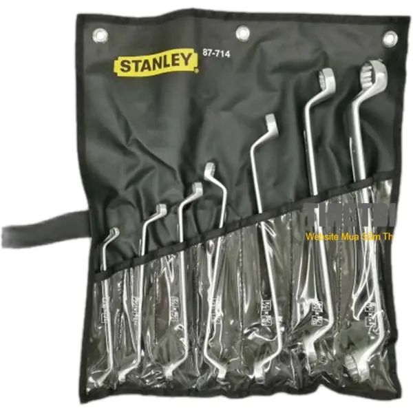 Bộ cờ lê hệ inch 2 đầu vòng 75 độ Stanley 87-714 7 cái