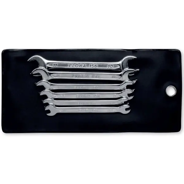Bộ cờ lê nhỏ ELORA 156S, 2 đầu miệng loại ngắn, mini