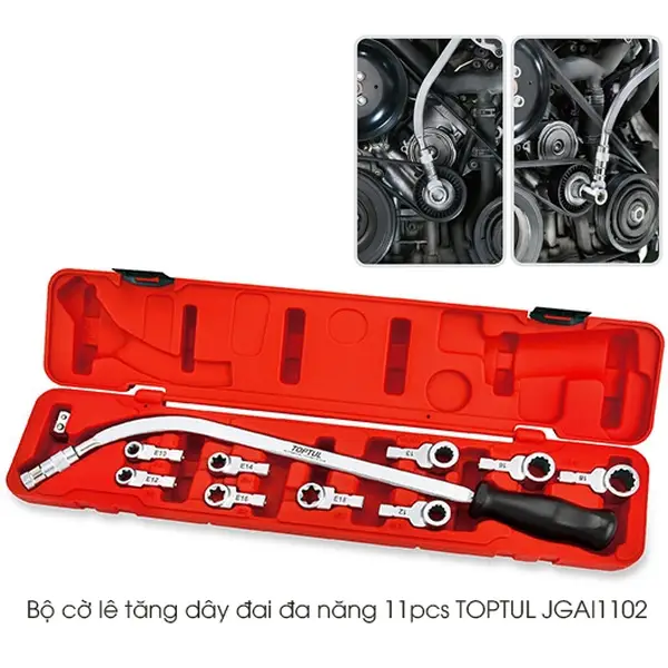 Bộ cờ lê tăng dây đai đa năng 11pcs TOPTUL JGAI1102